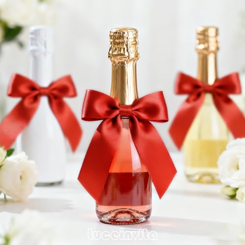 4.5" Red Satin Ribbon Bows (30 Packs) - color: Red, size: 4.5 Inch - 30pcs