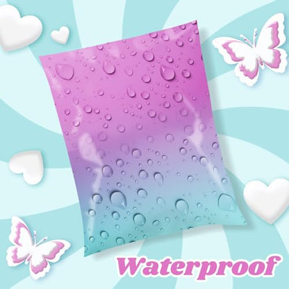 Metronic Cute Poly Mailers 10x13" 50pc Small Shipping Bags Self Seal - color: PinkGreen, size: 10x13" 50PC
