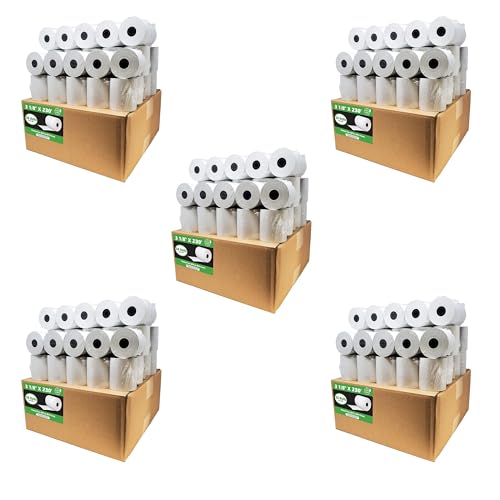 Phenol Free Thermal Paper (500 Rolls) 3 1/8 x 230 Receipt Rolls fits all Clover POS Cash Register Printers, Star Micronics SCP700 TSP100 TSP300 TSP400 (BPA & BPS Free) from BuyRegisterRolls - size: Pack of 500, style: Phenol Free Thermal