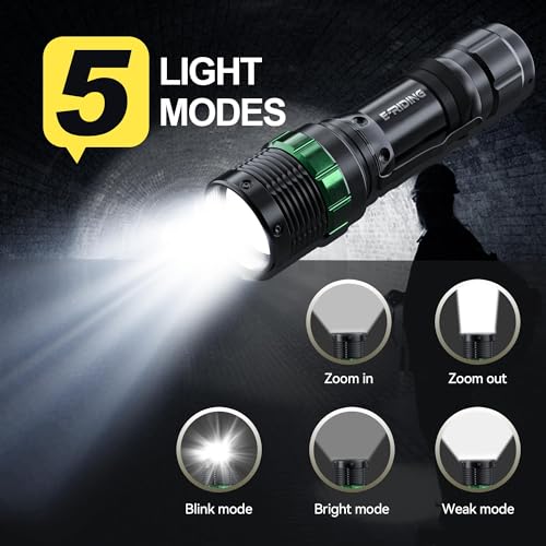 E-riding 4 Pack 11 Inch Traffic Flashlight Wand with 5 Flashing Modes - size: 11 Inch