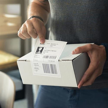 200 Half Sheet Self Adhesive Shipping Labels 100 Sheets, 8.5" x 5.5" Address Labels Laser/Ink Jet White Blank (100 sheets-200 Count) - size: 2UP(8.5" x 5.5")