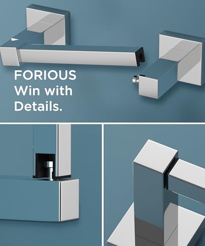 FORIOUS Commercial Toilet Paper Holder Wall Mount Bathroom Tissue Holder - color: Chrome