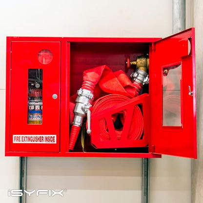 iSYFIX Fire Extinguisher Inside Sign, 9x1.7 Inch, White Reflective, 10 Pack - color: White Reflective, size: 9x1.7 (10 Pack)