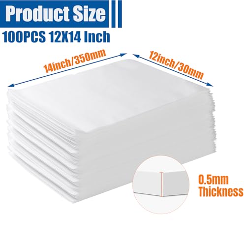 Cushion Foam Wrap Pouches for Moving(100 Pack 12"x14'') - size: 12"X 14" 100PCS
