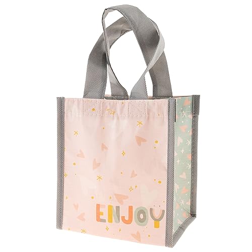 Karma Small Reusable Gift Bags, Tote Bag and Gift Bag with Handles, Perfect for Birthday Gifts and Party Bags RPET 1 Dog - color: Enjoy