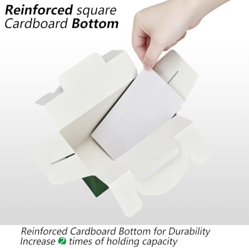 Aosric Small Green Gable Boxes 3.5 x 3.5 x 6.3 In, 30 Pack - color: Green
