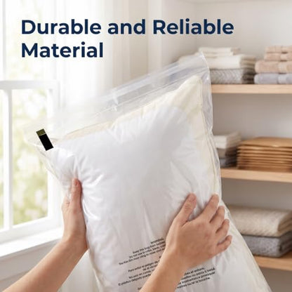 14” X 20” (100 Count) Self Seal Clear Poly Bags with Suffocation Warning - size: 14" X 20"