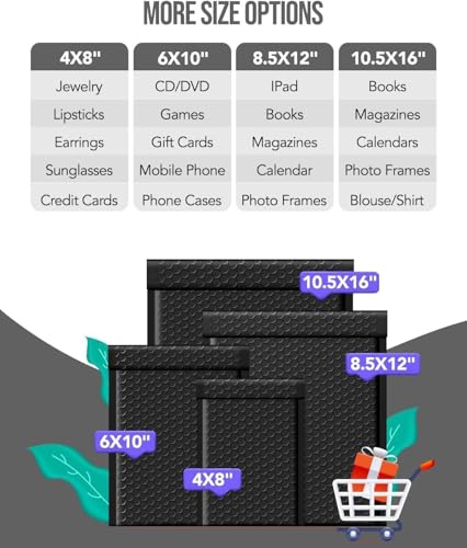 GSSUSA Black Bubble Mailers 10.5x16 Padded Envelopes 1 Pallet Pack of 3750 - color: Black, size: 10.5x16 3750PC