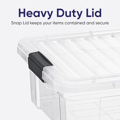 Superio Storage Container Organizing Bin with Removable Tray Plastic Tools, Sewing, Crafts Box, 7.5 Qt. - size: Medium 7.4 Qt. Flat