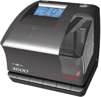 Pyramid Time Systems - 3600SS Dual Function Time Clock and Document Stamp - size: 5.47 x 6.5 Inch, style: Smart Site Alignment