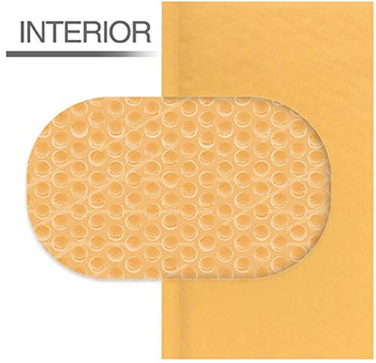 Secure Seal #0 6x10 Kraft Padded Bubble Mailer Shipping Envelopes (Pack of 1000) - color: Kraft, size: #0 6x10” 1,000 Pack