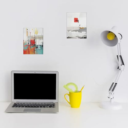 5x7 Acrylic Sign Holder Wall Mount 6 Pack - Clear Vertical Document Frame