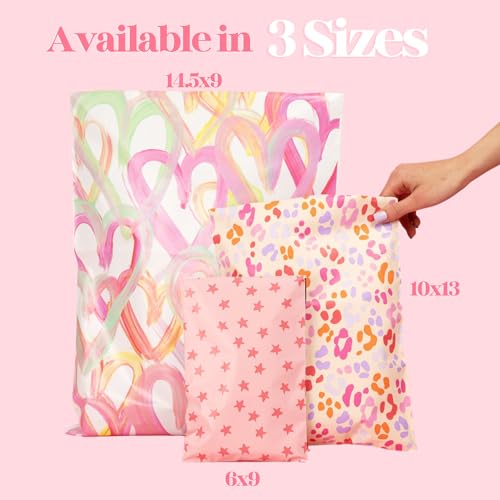 Pretty Package Store Poly Mailer 10x13, Seeing Stars Pink, 100 Pack - color: Seeing Stars, size: 10x13