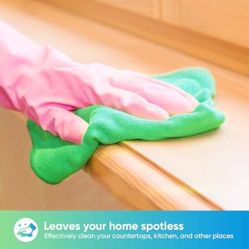 HOMEXCEL Green Microfiber Cleaning Cloth, Microfiber Towels for Car, 12 PK - color: Green