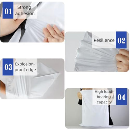 120 Pcs Poly Mailer Envelope 4 Sizes Shipping Bags Self Adhesive Clasp Envelope Self Adhesive Tear Proof Mailing Covers(8 x 12 In, 10 x 14 In, 13 x 18 In, 15 x 20 in)
