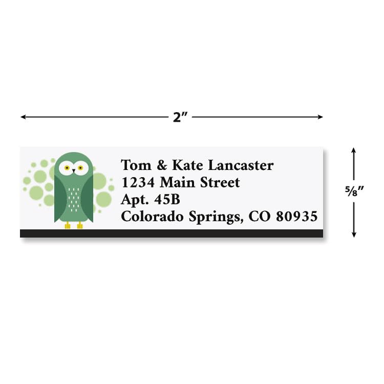 Into the Wild Small Return Address Labels (4 Designs) - Set of 240 2" x 5/8" Self-Adhesive, Flat-Sheet Labels - style: Into the Wild