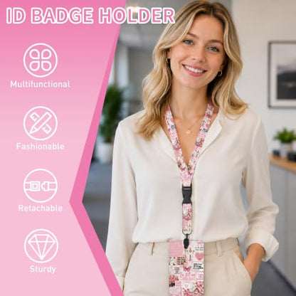 Christian Butterfly Lanyard with ID Holder and Retractable Badge Reel - color: Christian Butterfly