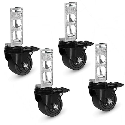 Iron Forge Tools Rolling Storage Rack Caster Wheels, Set of 4-3 Inch - size: 3 Inch - 1360 lb Capacity