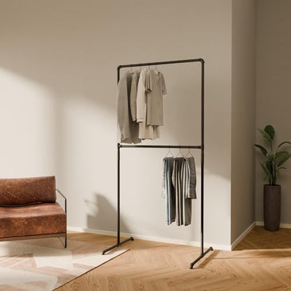 pamo Clothing Rack Black – 39" W x 76" H, 170 lbs Load Capacity - color: Black, size: 1 Standard