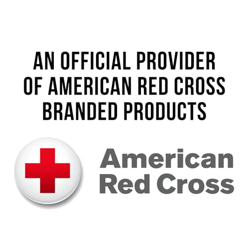 American Red Cross Officially Licensed Product, First Aid Kit, 73 Piece Emergency Medical Supplies to Treat Minor Injuries