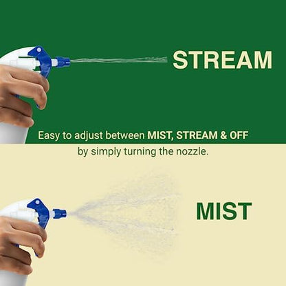 Heavy Duty 32oz Plastic Spray Bottles for Cleaning, Blue 2 Pack - color: Blue, size: 32oz - 2 Pack