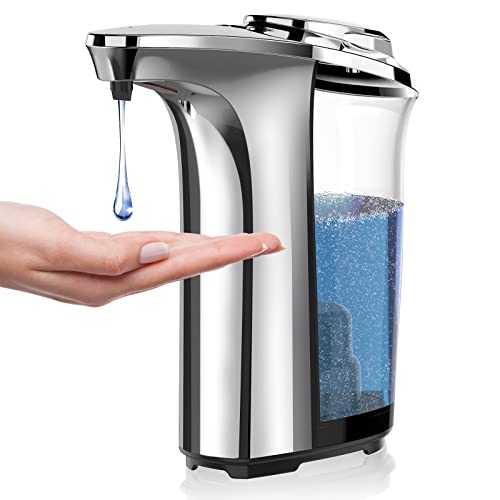 Automatic Soap Dispenser, 17oz Touchless Liquid Dish Soap Dispenser Kitchen - color: Silver