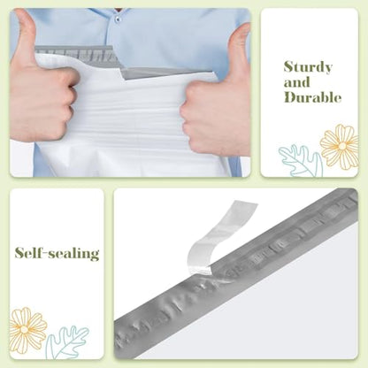 Fuxury Large Poly Mailers 19x24" 600 Pcs,Shipping Bags for Clothes,White - color: White, size: 19x24" 600pcs