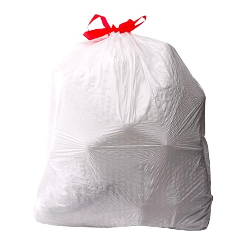 Amazon Basics 13 Gallon Tall Kitchen Drawstring Trash Bags, Flextra Strength, Clean Fresh Scent, Tear Resistant, 0.9 mil Thickness, 10% Post Consumer Recycled, 120 Count - size: 1 Count (Pack of 120)