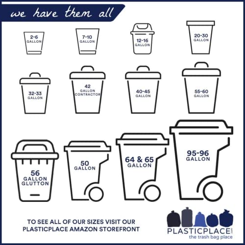 Plasticplace 6 Gallon Trash Bags White Drawstring Garbage Can Liners,17” x 20”,for Bathroom Kitchen Office Car Small Trash Bags,Leak-Proof & Tear-Resistant,100 Count (Pack of 6) - color: White, size: 100 Count (Pack of 6)