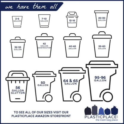 Plasticplace 6 Gallon Trash Bags White Drawstring Garbage Can Liners,17” x 20”,for Bathroom Kitchen Office Car Small Trash Bags,Leak-Proof & Tear-Resistant,100 Count (Pack of 6) - color: White, size: 100 Count (Pack of 6)