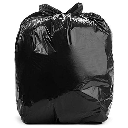 Aluf Plastics T-Tough Roll Pack Low Density Repro Blend Star Seal Coreless Rolls Bag, 45 Gallon Capacity, 46" Length x 40" Width, H Strength, Black (Pack of 100) - color: Black, style: 45 Gal, 1 Mil, 100 Count