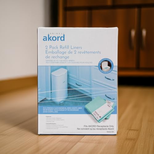 Janibell Akord Liner Refills for Akord 330 Series, Green, Lightly Scented, 2 Count (Pack of 1) - size: 11 gallon