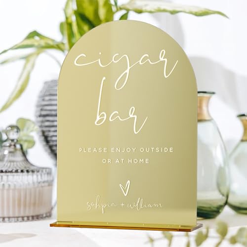8x10 Inch Blank Gold Arch Acrylic Sign with Stand 1/8 inch Thick - color: Gold Mirror, size: 8x10 Inch (5pcs)