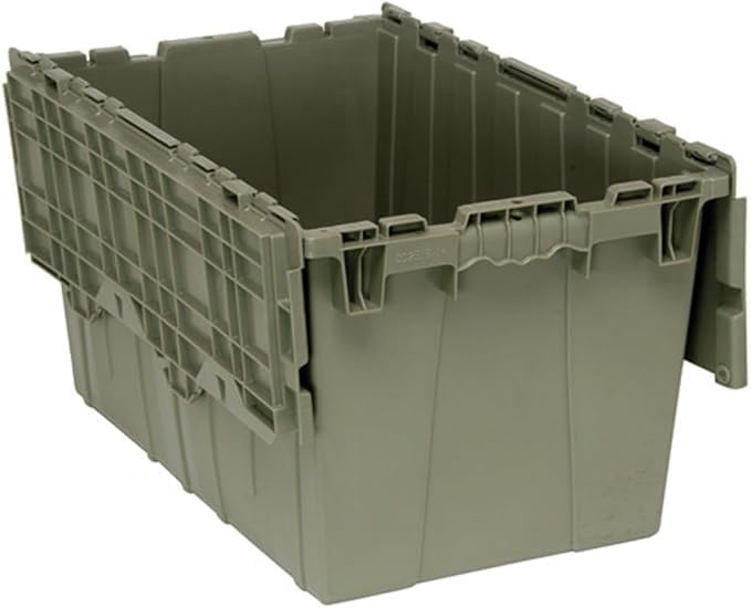 Storage Bins with Lids Heavy Duty Stackable Storage Box - size: 24" x 20" x 12"