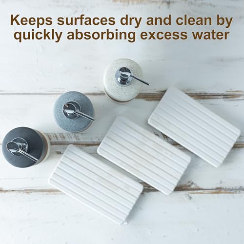 Ceramic Dish Soap Dispensers Set of 2 for Kitchen and Bathroom - color: Black and White, size: 2xSoap Dispenser Set with Tray