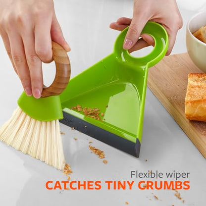 Full Circle Tiny Team Mini Brush & Dustpan Set - Green - color: Green