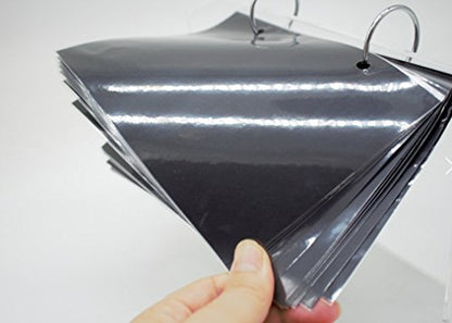 13 Page Refills Flip Acrylic Sign Holder,L Type 5x7 Table Display Stand