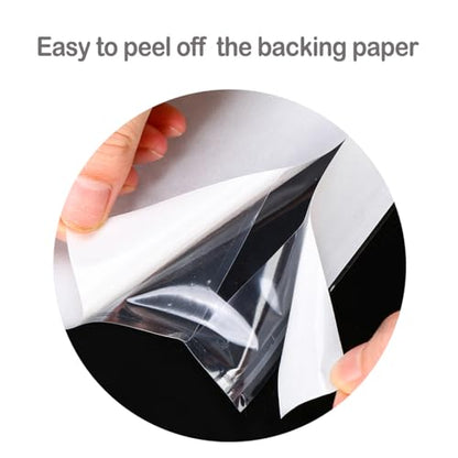 BEUYI Clear 9.5'' x 6.7'' Adhesive Shipping Label Pouches/Sleeves, Plastic Packing Slip Envelope Protector Holder, Easily Fits Half of Letter-Size Paper (60 Pack) - size: 9.5''x6.7'' - 60 Pack