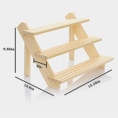 2pcs Display Riser, Earring Display Stands,Organizer For Vendor(3tier) - color: 3tier