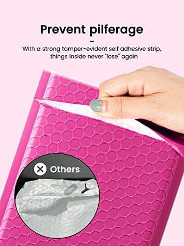 GSSUSA Bubble Mailers 6x10" Usable Size 6x9" Padded Envelopes Pink 100 Pack - color: Pink, size: 6x10 100pc