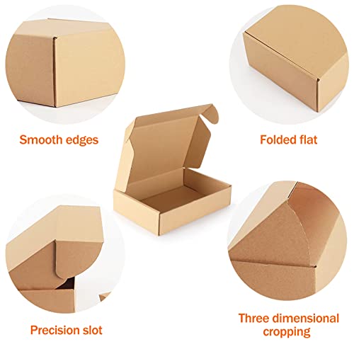 PHAREGE 50 Pack 9x6x2 inch Small Shipping Boxes, Brown Mailing Boxes - color: Brown, size: 9x6x2 inch 50 Pack