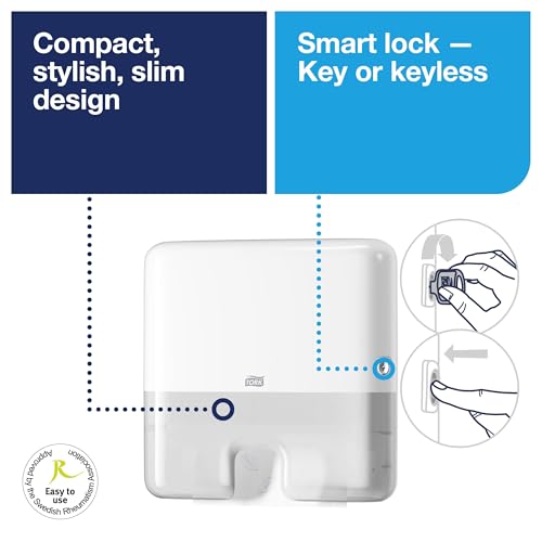 Tork Xpress Mini Multifold Hand Towel Dispenser White H2, 553120 - color: White