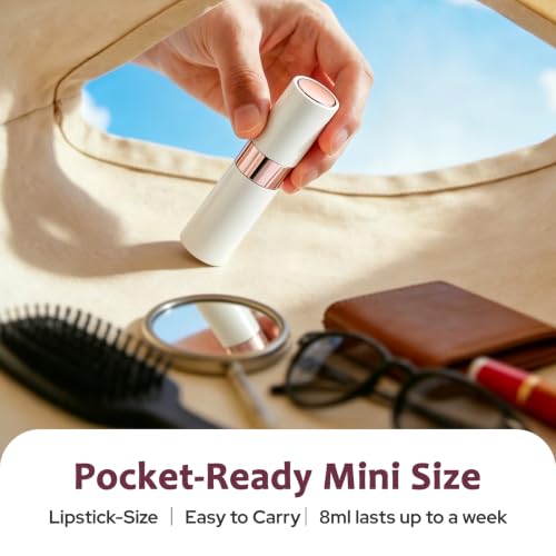 LISAPACK 8ml Travel Perfume Bottle Refillable, 3 PCS Cologne Atomizer Spray - color: 3 white