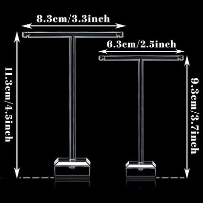 Jetec Acrylic Earrings Display Holder T Bar Earrings Stand Holder - color: Clear