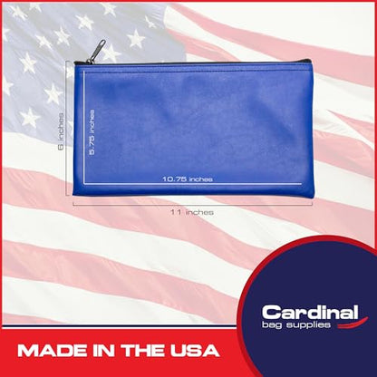 Multi-Purpose Zipper Bag, Royal Blue, 11 x 6 Inch - color: Royal Blue