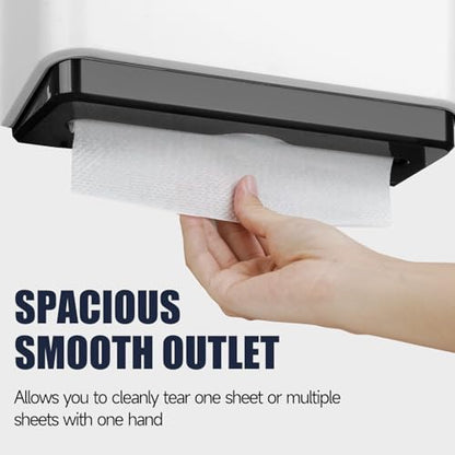 AIKE 200 Sheets Wall Mount Paper Towel Dispenser,Fit Multifold Paper,White - color: White