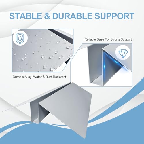 2 Pcs Metal Floor Sign Stand Holder, Adjustable Foam Board Stand Base Fits 24" Wide Board up to 72" Tall, Compatible with Composite Foam Board and Acrylic Glass Signs - Base Only