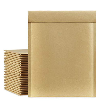 UCGOU Kraft Bubble Mailer 9.5x14.5" 25 Pack Usable Size 9.5x13.5" Brown #4 - size: 9.5x14.5" 25PC