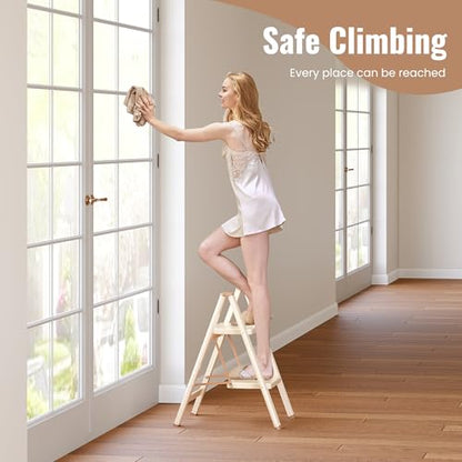 2 Step Ladder, Folding Step Stool with Anti Slip Widened Pedal - size: 2 Step