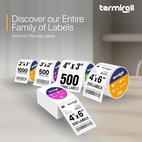 4x3 Direct Thermal Shipping Labels, 500 per Roll, Perforated - size: 4x3 - 1 Roll | 500 Labels